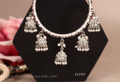 Traditional Jhumki Latkan Metal Kada for Women (Pack of 2)