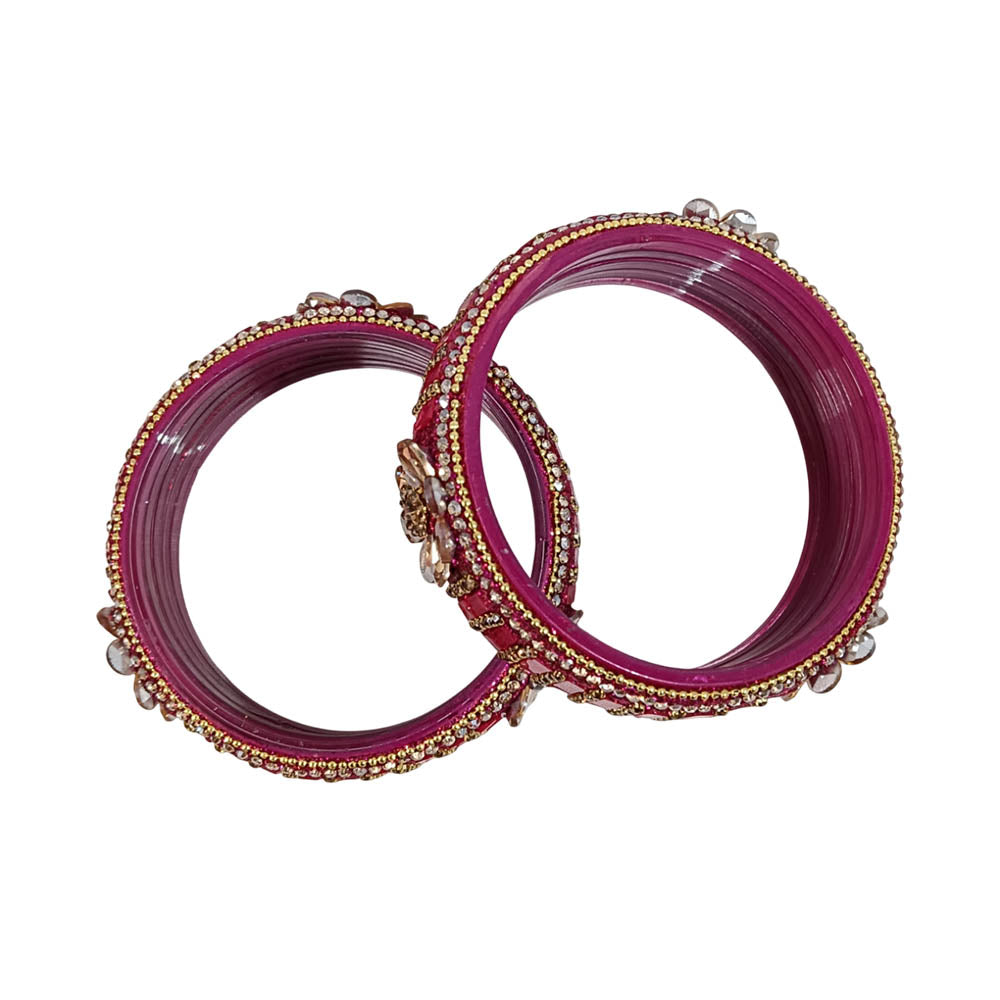 Stylish Glass Kada for Women Multiple Color with Beads Stone Studded Kada’s for Girl