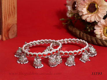 Traditional Jhumki Latkan Metal Kada for Women (Pack of 2)