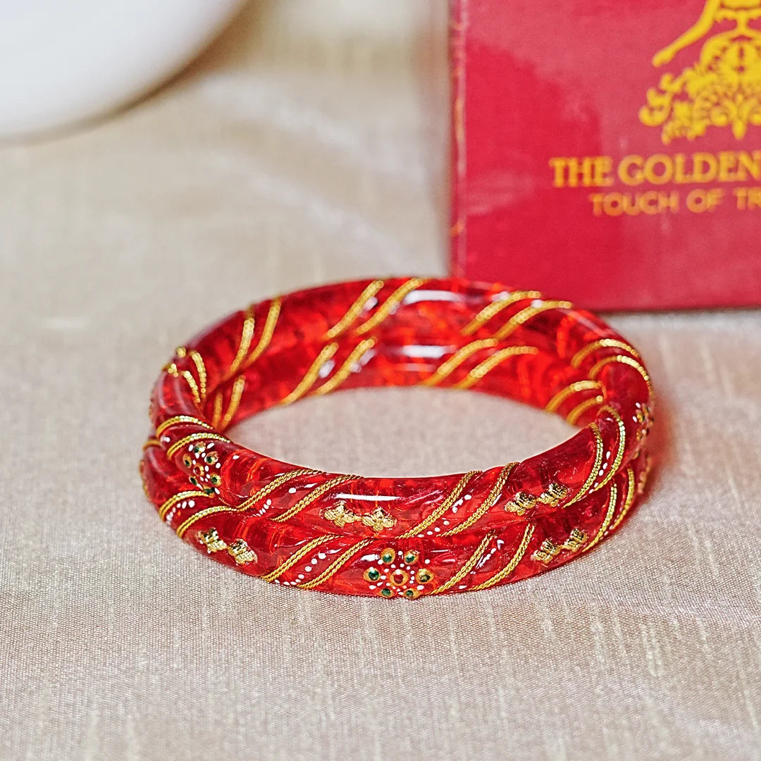 Trendy Lightweight Acrylic Kada Bangle for Women & Girls (Pack of 2)