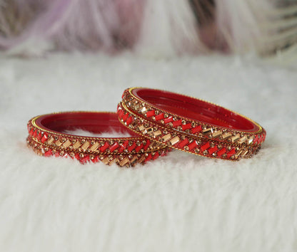 Multiple Color Glass Bangles for Women & Ladies (Pack of 4 Glass kada)