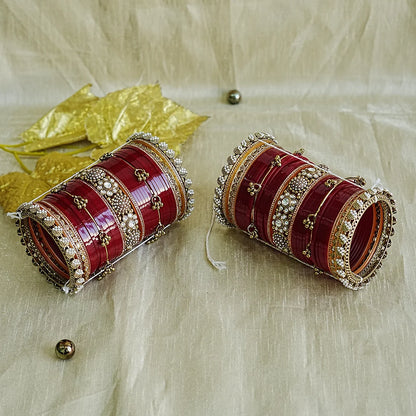 Traditional Punjabi Wedding Bridal Chooda Set for Women (Both Hands)