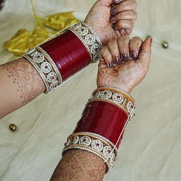 Premium Punjabi Bridal Chura Set for Women (Both Hand)