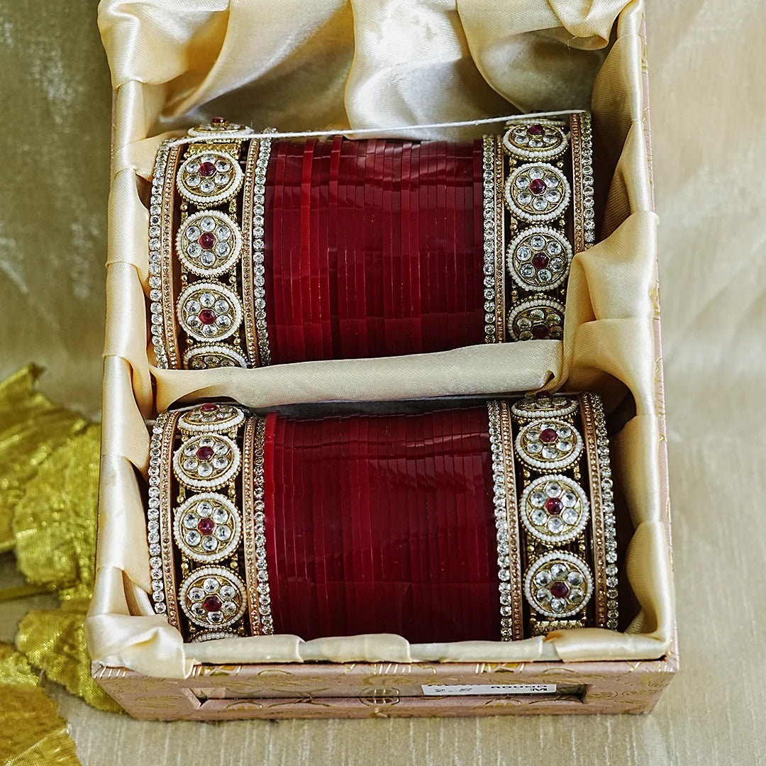 Premium Punjabi Bridal Chura Set for Women (Both Hand)