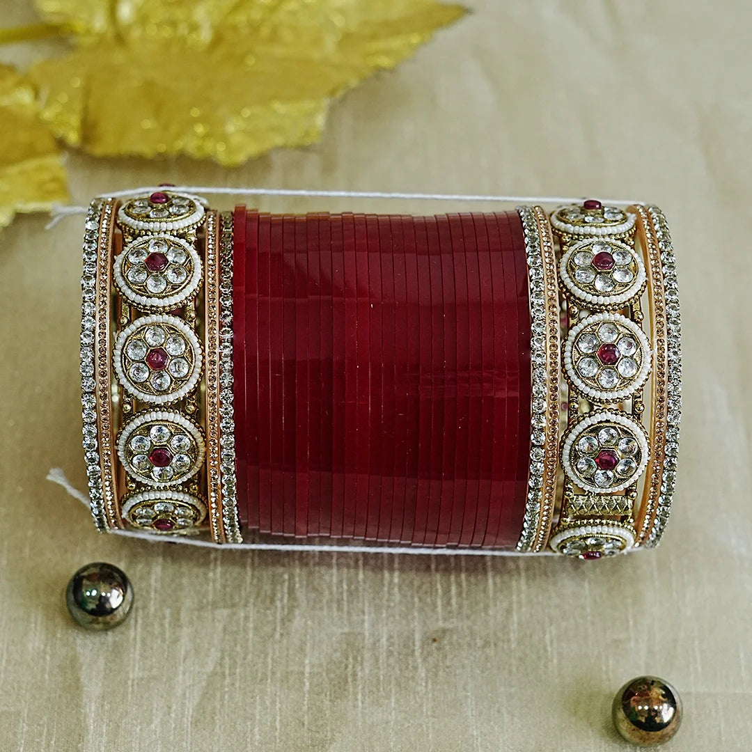 Premium Punjabi Bridal Chura Set for Women (Both Hand)