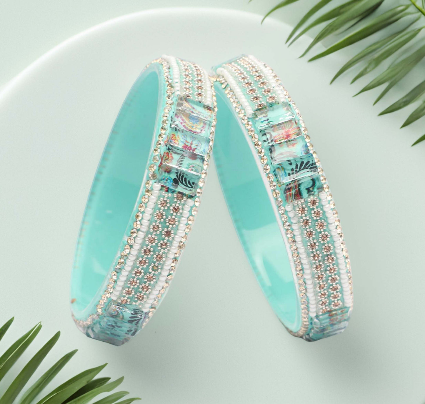 Women’s Glass Kada Bangles (Pack of 2)