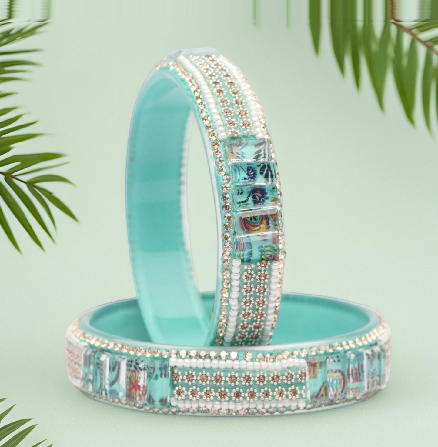 Women’s Glass Kada Bangles (Pack of 2)