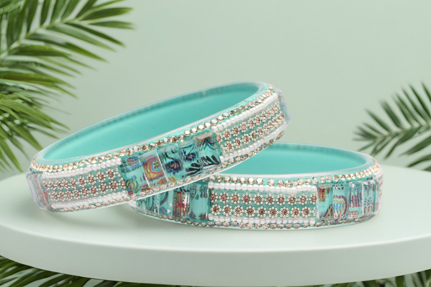 Women’s Glass Kada Bangles (Pack of 2)