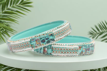 Women’s Glass Kada Bangles (Pack of 2)