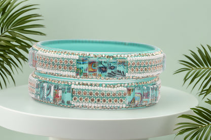 Women’s Glass Kada Bangles (Pack of 2)
