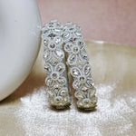 Traditional Glass Kada Intricate Kundan Stone & Pearl Work for Women & Girls (Pack of 2)