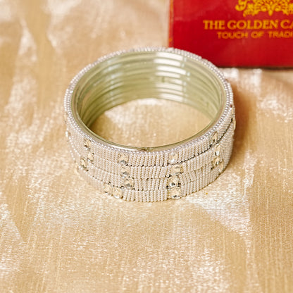 Stylish 'Raj Laxmi' Glass Kada for Women & Girls (Pack of 4 kada)