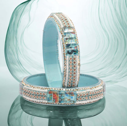 Women’s Glass Kada Bangles (Pack of 2)