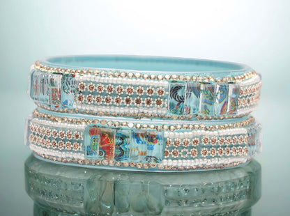 Women’s Glass Kada Bangles (Pack of 2)