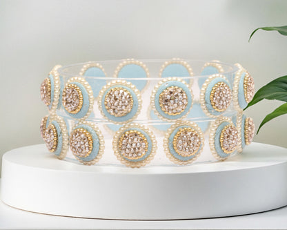 Stylish Transparent Glass Kada for Women & Girls – (Pack of 2)