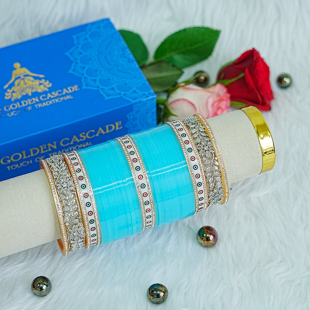 Traditional Wedding Surf Bridal Chura Set for Women (Both Hands)