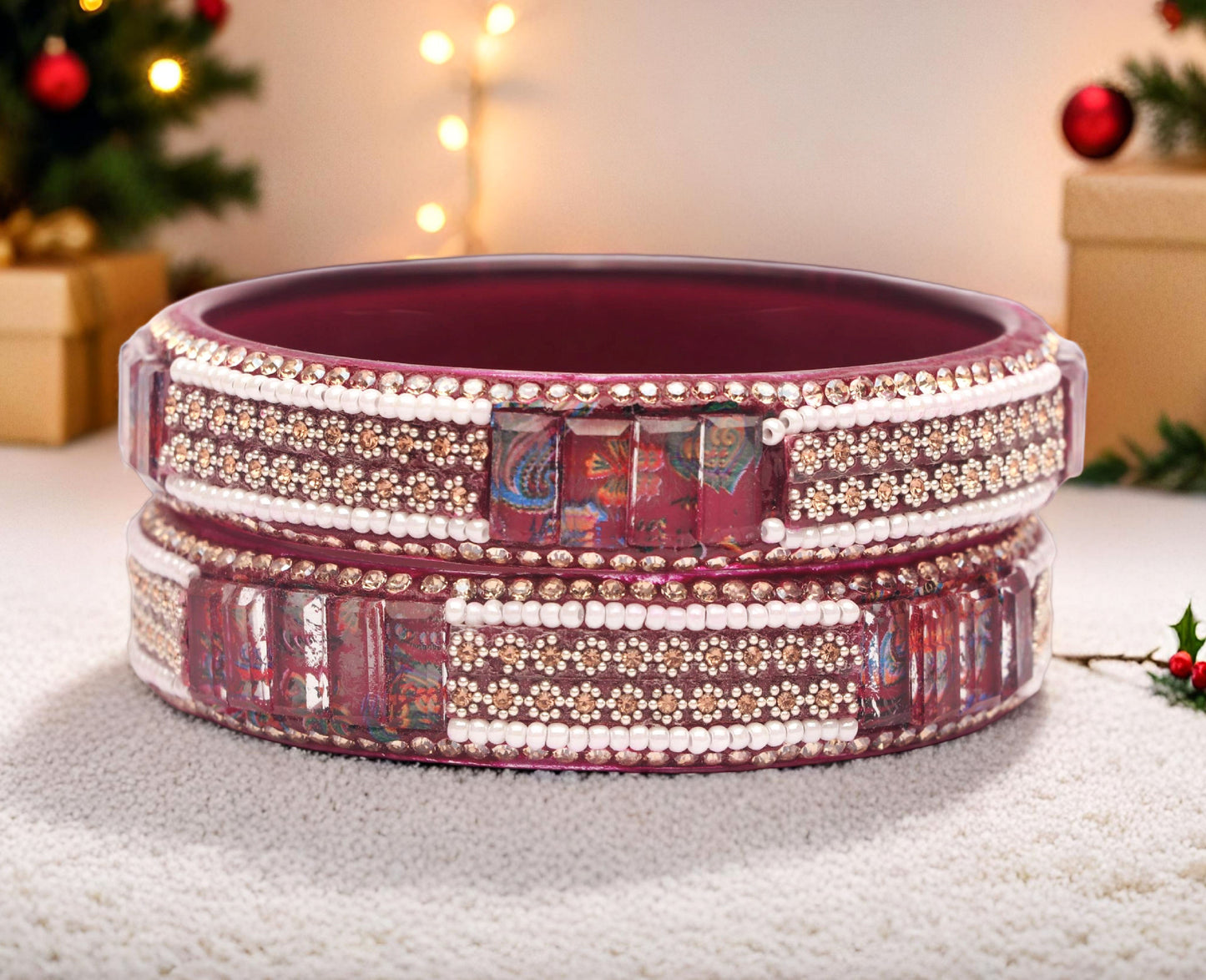 Women’s Glass Kada Bangles (Pack of 2)