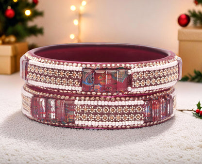 Women’s Glass Kada Bangles (Pack of 2)