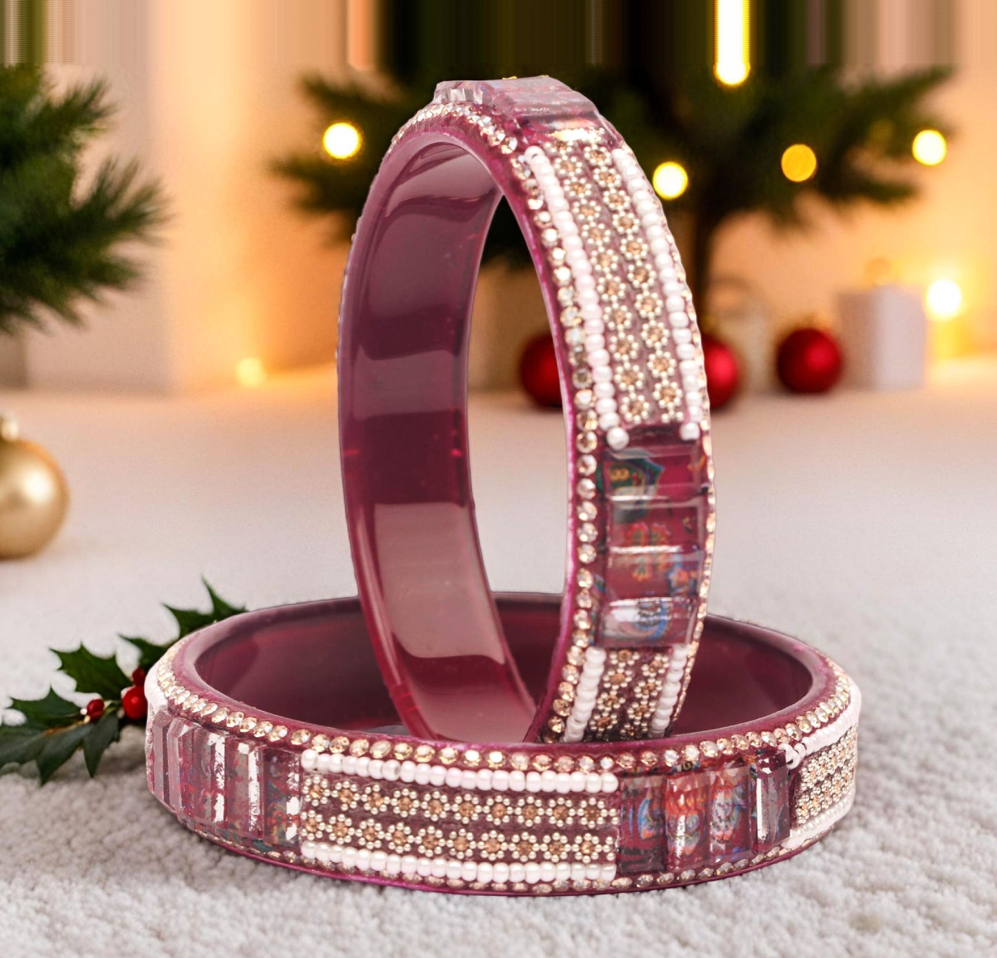 Women’s Glass Kada Bangles (Pack of 2)