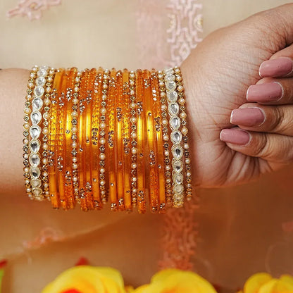 Indian Traditional Glass Bangles Set for Women (Both Hand)