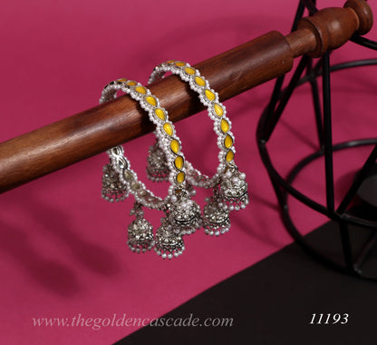 Traditional Jhumki Latkan Metal Kada for Women (Pack of 2)