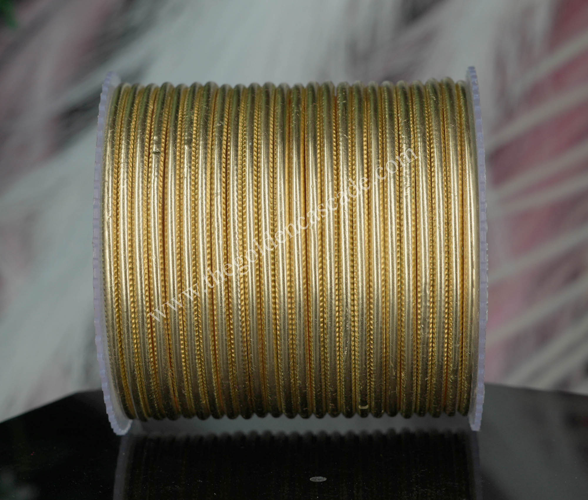 Fancy Golden Color Plain Matt Metal Bangles Set for Women & Girls